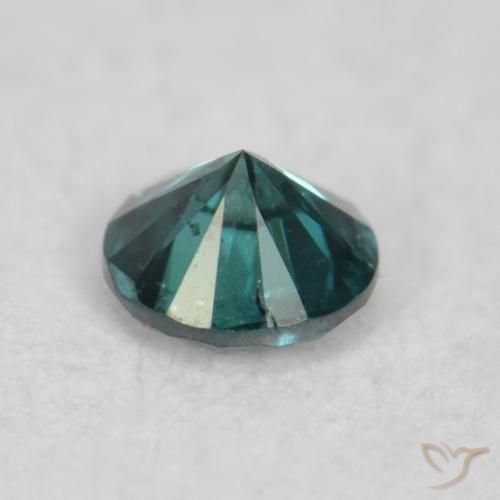 Diamante Verde naturale da 0.06 ct, Rotondo, VS-SI