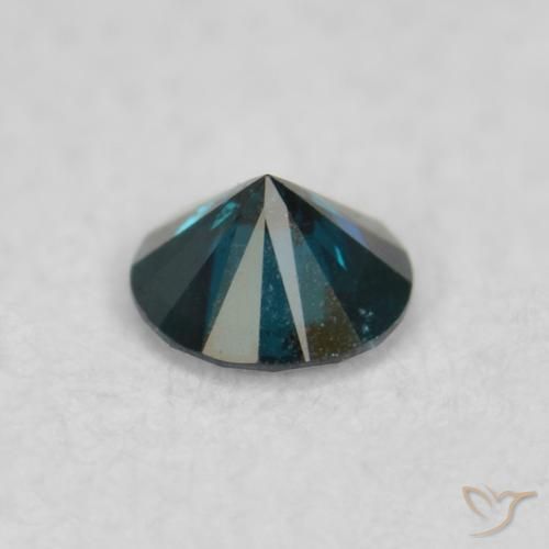 Diamante Blu naturale da 0.04 ct, Rotondo, VS-SI