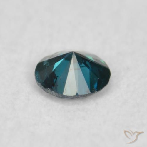 Diamante Blu naturale da 0.03 ct, Rotondo, VS