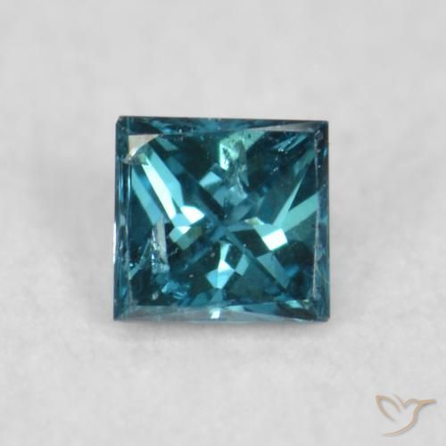 0.03ct Naturale Blu Diamante, Quadrato, VS