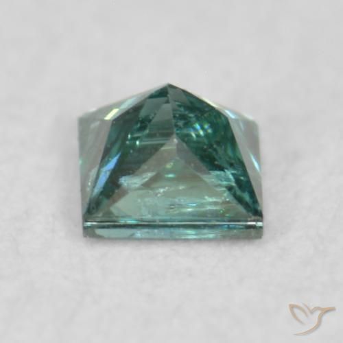Diamante Verde naturale da 0.08 ct, Quadrato, VS