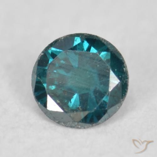Diamante Blu naturale da 0.07 ct, Rotondo, VS