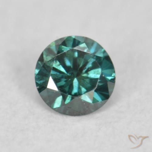 0.03ct Naturale Verde Diamante, Rotondo, VS