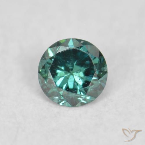 0.02ct Naturale Verde Diamante, Rotondo, VS