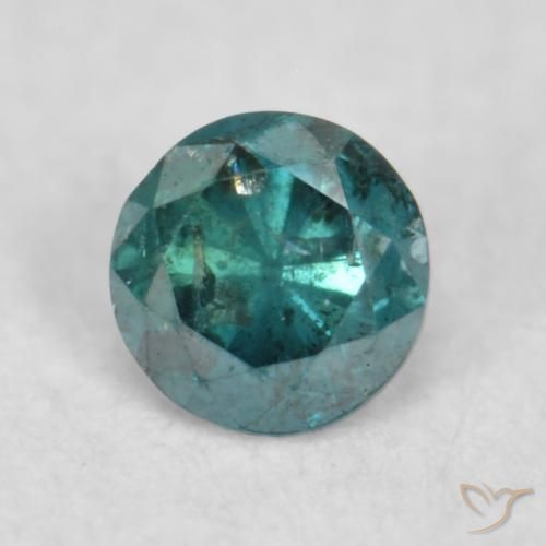 0.08ct Naturale Verde Diamante, Rotondo, SI
