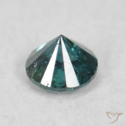 Diamante Verde naturale da 0.08 ct, Rotondo, SI