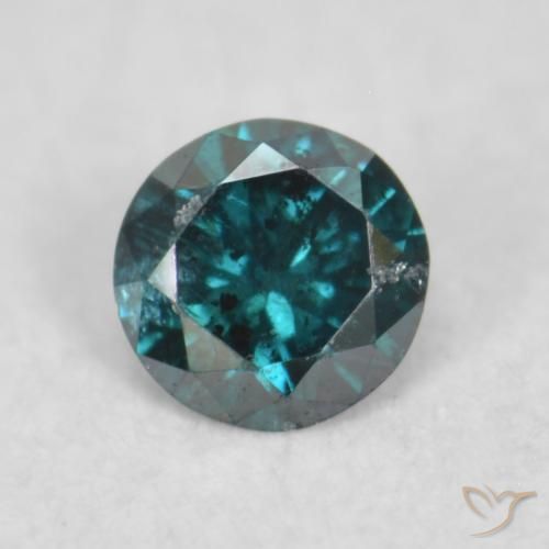 0.06ct Naturale Blu Diamante, Rotondo, SI