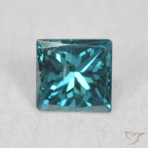 0.06ct Naturale Blu Diamante, Quadrato, VS