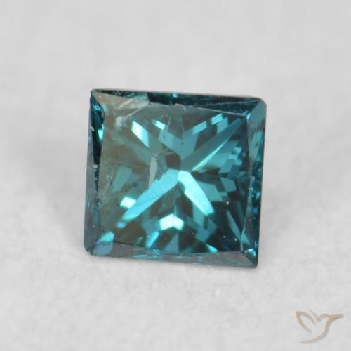 Diamante Blu naturale da 0.06 ct, Quadrato, VS