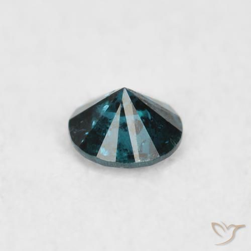 Diamante Blu naturale da 0.07 ct, Rotondo, SI