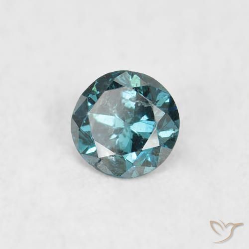 Diamante Blu naturale da 0.06 ct, Rotondo, VS