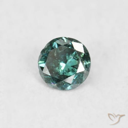 Diamante Verde naturale da 0.06 ct, Rotondo, SI