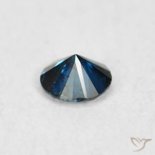 Diamante Blu naturale da 0.06 ct, Rotondo, SI