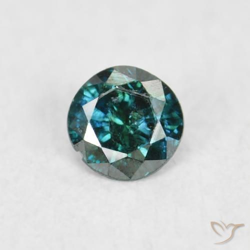 0.04ct Naturale Verde Diamante, Rotondo, SI