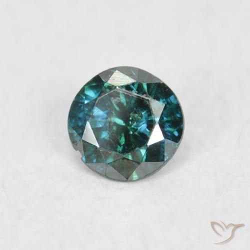Diamante Verde naturale da 0.04 ct, Rotondo, SI