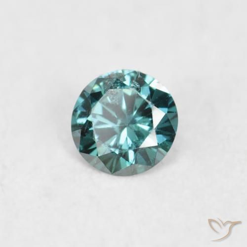 Diamante Verde naturale da 0.03 ct, Rotondo, VS