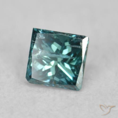 Diamante Blu naturale da 0.07 ct, Quadrato, VS