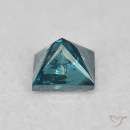 Diamante Blu naturale da 0.07 ct, Quadrato, VS