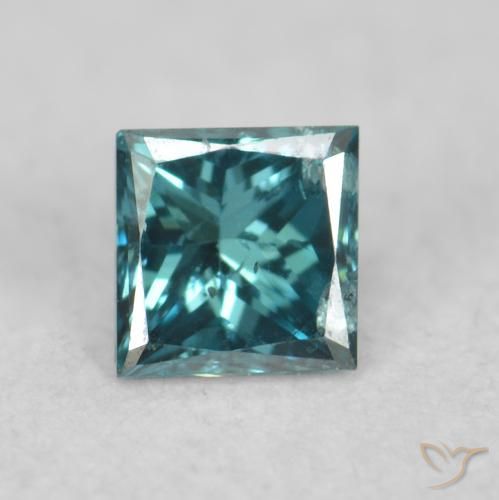 0.08ct Naturale Blu Diamante, Quadrato, VS