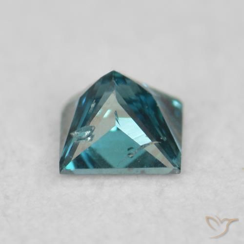 Diamante Blu naturale da 0.08 ct, Quadrato, VS