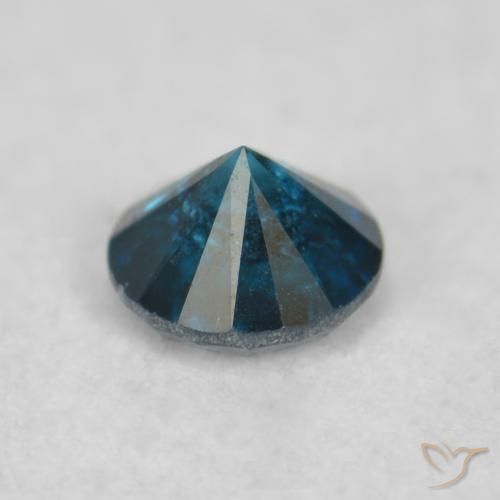 Diamante Blu naturale da 0.09 ct, Rotondo, VS