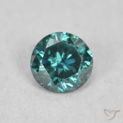 0.07ct Naturale Verde Diamante, Rotondo, VS