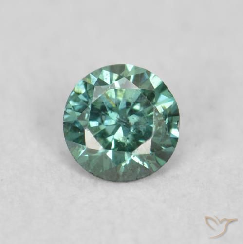 0.05ct Naturale Verde Diamante, Rotondo, VS