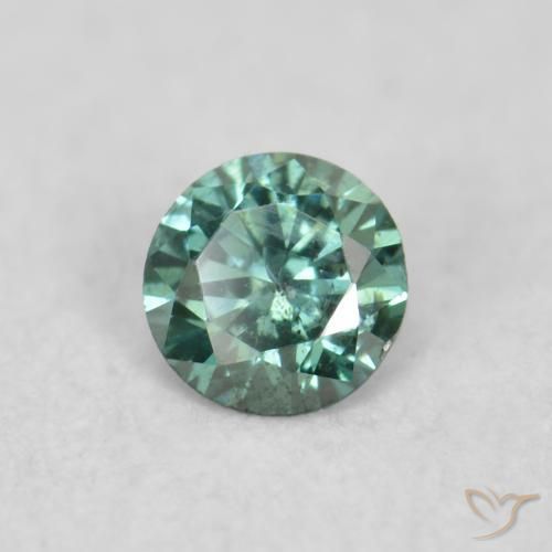 Diamante Verde naturale da 0.05 ct, Rotondo, VS