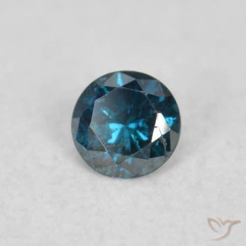 Diamante Blu naturale da 0.03 ct, Rotondo, VS