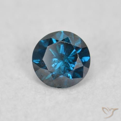 Diamante Blu naturale da 0.05 ct, Rotondo, VS