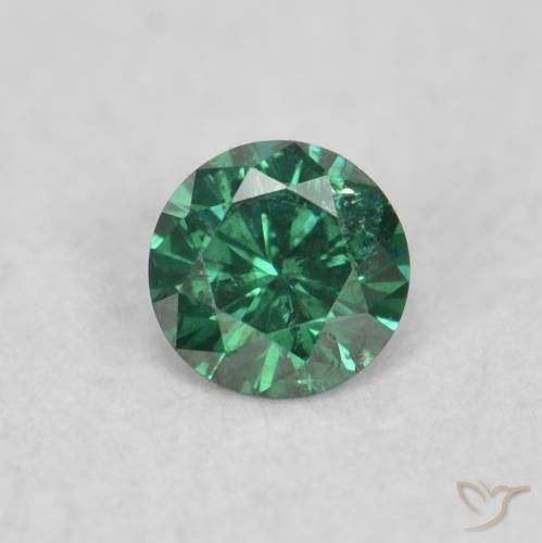 0.05ct Naturale Verde Diamante, Rotondo, VS