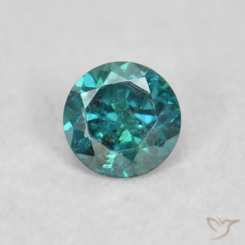 0.04ct Naturale Blu Diamante, Rotondo, VS