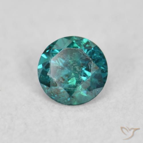 Diamante Blu naturale da 0.04 ct, Rotondo, VS