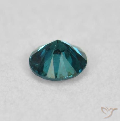 Diamante Blu naturale da 0.04 ct, Rotondo, VS