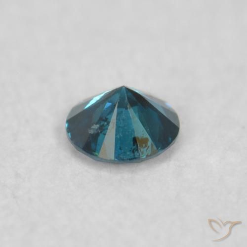 Diamante Blu naturale da 0.04 ct, Rotondo, VS