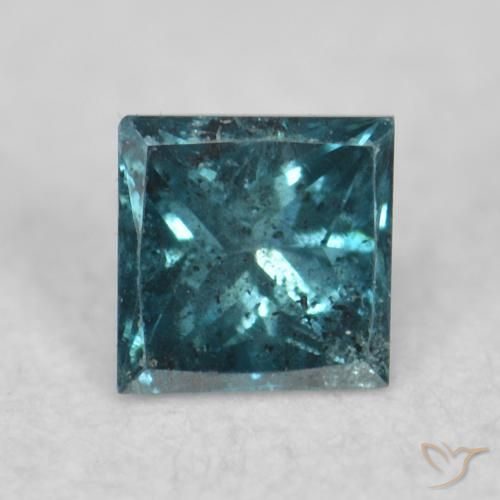 0.08ct Naturale Blu Diamante, Quadrato, VS