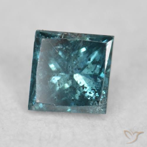 Diamante Blu naturale da 0.08 ct, Quadrato, VS
