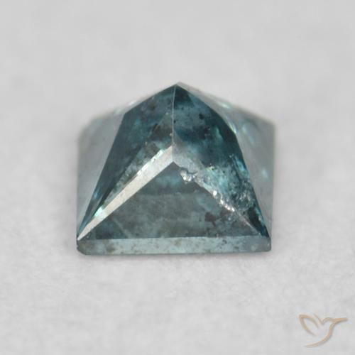 Diamante Blu naturale da 0.08 ct, Quadrato, VS