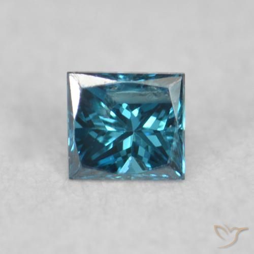 0.04ct Naturale Blu Diamante, Quadrato, VS