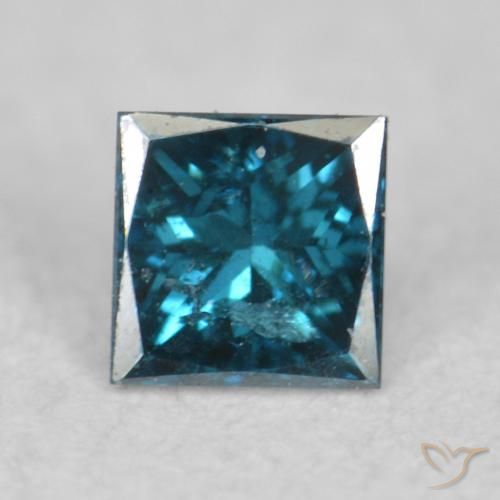 0.07ct Naturale Blu Diamante, Quadrato, VS