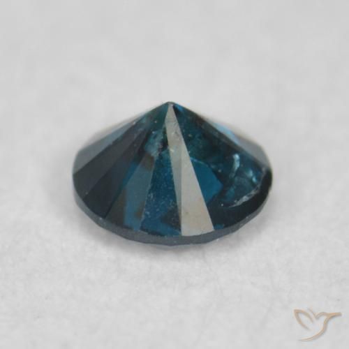 Diamante Blu naturale da 0.06 ct, Rotondo, VS