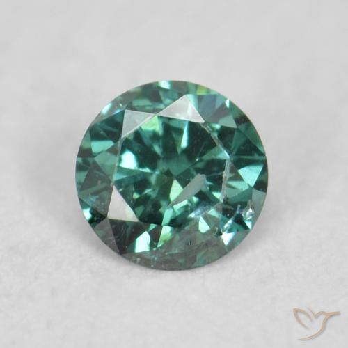 0.05ct Naturale Verde Diamante, Rotondo, VS