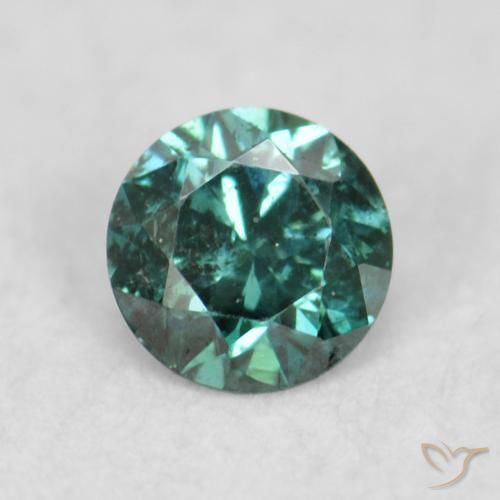 0.07ct Naturale Verde Diamante, Rotondo, VS