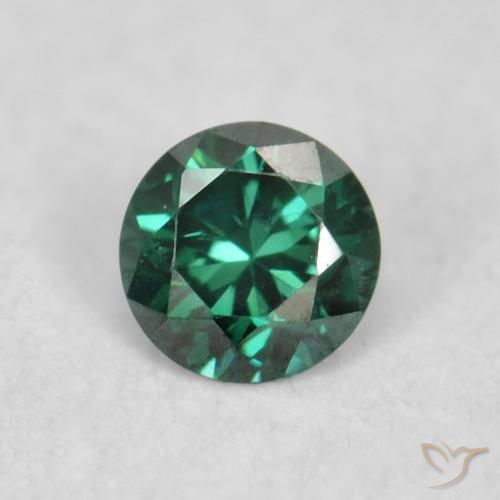 0.06ct Naturale Verde Diamante, Rotondo, VS