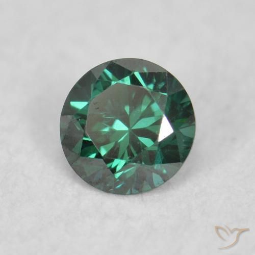 Diamante Verde naturale da 0.06 ct, Rotondo, VS