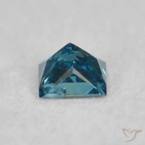Diamante Blu naturale da 0.06 ct, Quadrato, VS-SI