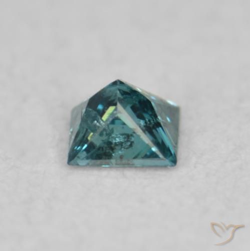 Diamante Verde naturale da 0.03 ct, Quadrato, VS-SI
