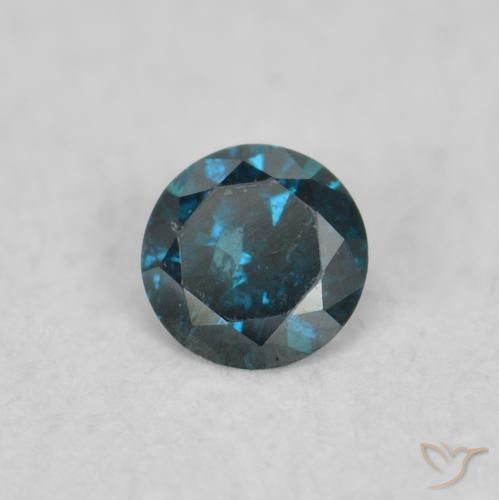 Diamante Blu naturale da 0.04 ct, Rotondo, VS-SI