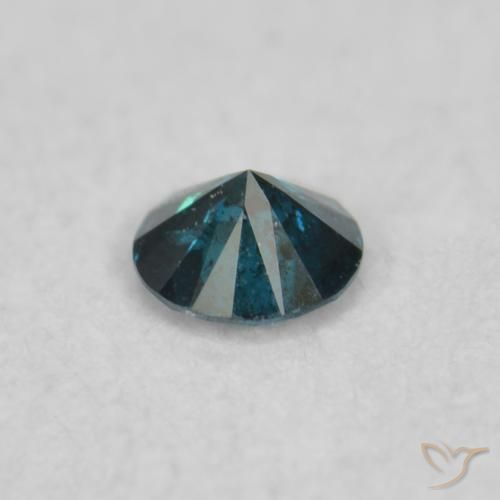 Diamante Blu naturale da 0.04 ct, Rotondo, VS-SI