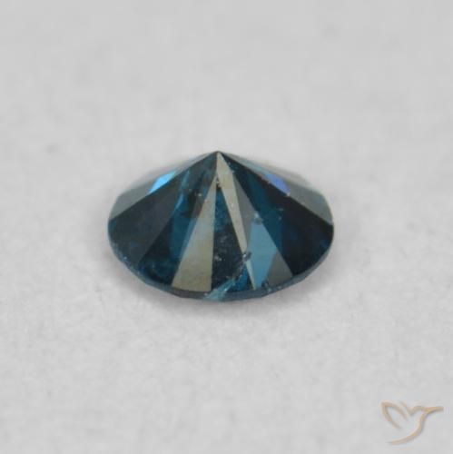 Diamante Blu naturale da 0.06 ct, Rotondo, VS-SI